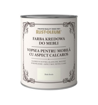 FARBA KREDOWA DO MEBLI RUSTOLEUM BIAŁY 125ML