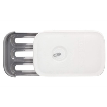 КОНТЕЙНЕР-ОРГАНИЗАТОР ДЛЯ ЯИЦ для холодильника, КОРМУШКА, ЗАКРЫТАЯ КОРОБКА, 21 ЯЙЦО