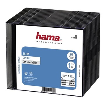 HAMA CD-SLIM BOX 20 УПАКОВОК DVD