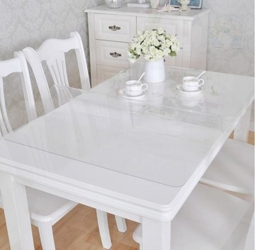 Клеенка ПРОЗРАЧНАЯ фольга СКАТЕРТЬ под стекло 140