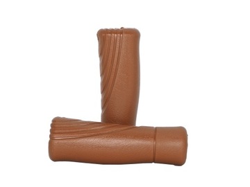 Велосипедная ручка ПИК 120/120 мм, коричневая, комплект