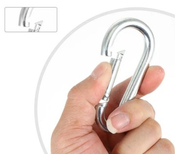 Карабин обычный, оцинкованный, 10 мм.