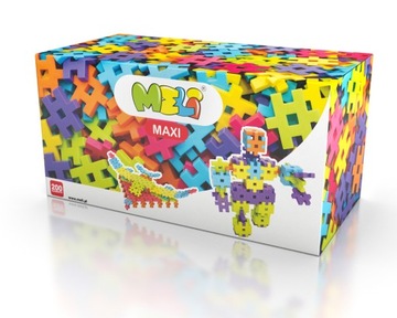 klocki konstrukcyjne duże WAFLE Meli MAXI 200
