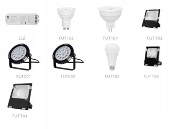 8-зонный пульт дистанционного управления RGB CCT RGBW MiLight FUT089B LS2