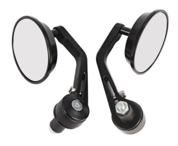 DOLNE OKRĄGŁE LUSTERKA W KIEROWNICĘ MOTOCYKL QUAD NAKED STREET CAFE RACER