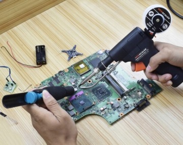 60-ВАТТНЫЙ ТРАНСФОРМАТОРНЫЙ ПАЯЛЬНЫЙ ПИСТОЛЕТ С ПИТАТЕЛЕМ + НАБОР ОЛОВА