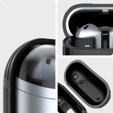 Матовый чехол для Galaxy Buds 3/3 Pro, Spigen Rugged Armor с карабином