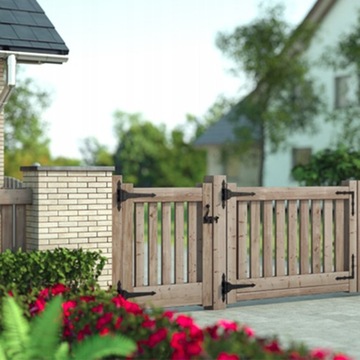 Петля декоративная черная 150х34 для коробчатых ставней