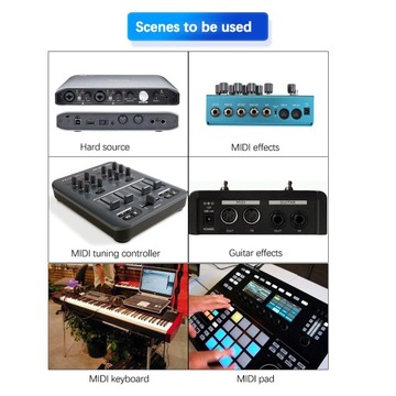 USB - MIDI Host Guitar Effector Midi Synthesizer