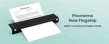 Принтер Phomemo M08F-Letter, легкий и компактный, 1 шт., мобильный термопринтер