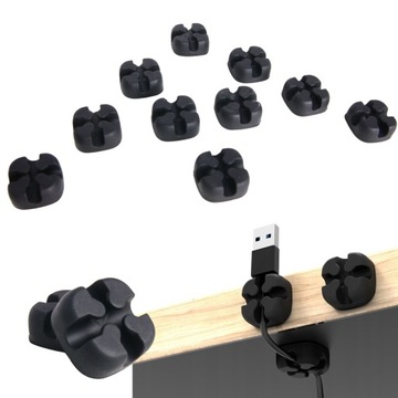 Органайзер-держатель самоклеящийся для перекрестных кабелей, 10 шт, лента 3М