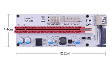 Riser 008S GOLD Новейшая модель! USB 3.0 PCI-E