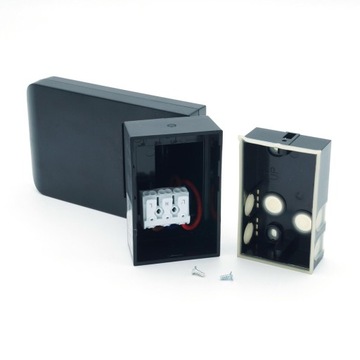 CZUJNIK RUCHU PIR OBECNOŚCI REGULOWANY IP 65 360 STOPNI CZARNY 1000-2000W