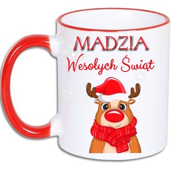 ŚWIĄTECZNY KUBEK MIKOŁAJKI GWIAZDKA + TWOJE IMIĘ