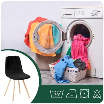 ЧЕХОЛ НА СТУЛ СКАНДИНАВСКИЙ, ЧЕРНЫЙ ЭЛАСТИК, УНИВЕРСАЛЬНЫЙ