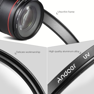 Andoer 49mm Lens Filter Kit UV+CPL+FLD+ND(ND2 ND4