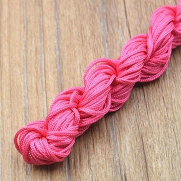 Różany styl 12 meterroll Nylon Cord Macrame Rattai
