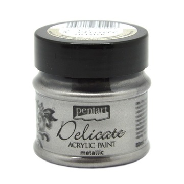 Farba Delicate Metaliczna Antyczne Srebro 50 ml