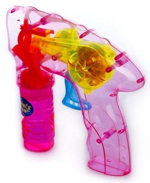СВЕТЯЩИЙСЯ ПИСТОЛЕТ ДЛЯ ПУЗЫРЬКОВ, пускающий мыльные пузыри + 2 ЖИДКОСТИ