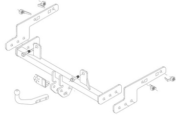 UTAH 1700KG ZAŘÍZENÍ(HÁK) TÁŽNÝ PEUGEOT 406 KOMBI OD 1996 2004R. VÝROBEK POLSKÝ