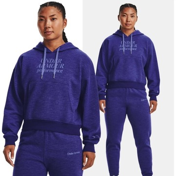 BLUZA DAMSKA UNDER ARMOUR Z KAPTUREM SPORTOWA BAWEŁNA SZYBKOSCHNĄCA 1374107