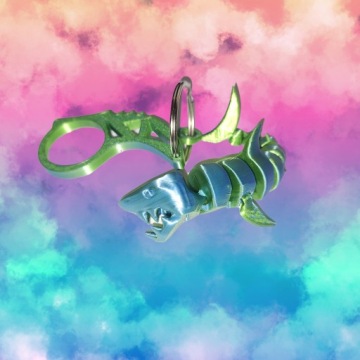Keyspiner Keyrambit + Shark TikTok Key -брелок LAGOON SILK