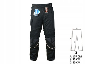 SPODNIE MOTOCYKLOWE NAL-947 S Z PROTEKTOREM v