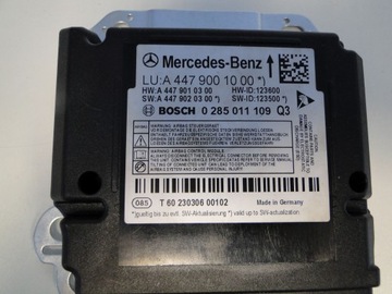 MERCEDES VITO V 447 W447 MODUŁ STEROWNIK PODUSZEK AIRBAG A4479001000 LIFT