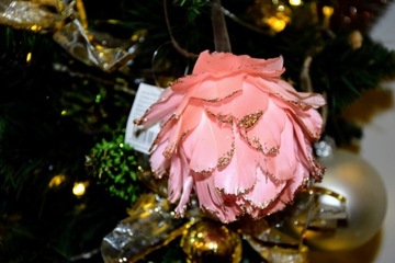 ПОДВЕСНОЙ ЦВЕТОК ПЕРО РОЗОВЫЙ маленький 10х8/18см