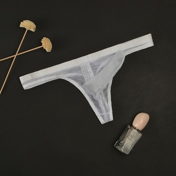 СЕКСУАЛЬНАЯ МУЖСКАЯ ПРОЗРАЧНАЯ СЕТКА G-THORNS С МЕСТОМ ДЛЯ ПЕНИСА, БЕЛАЯ XXL