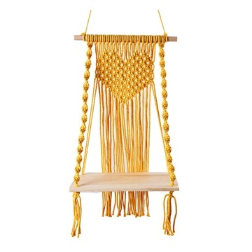 Macrame Półka wisząca na ścianę Uchwyt na
