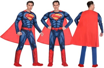 Kostium Strój Przebranie SUPERMAN DC Comics Licencja Bal Karnawał, XL