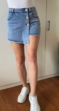 Sukňa šortky džínsové šortky M.SARA G5536 modré XS