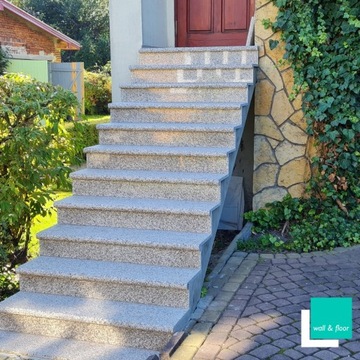 Zestaw Stopnica - Stopień + podstopień granitowy G664 135x35x2+2 Bullnose