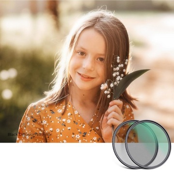 Фильтры: 2 черных диффузионных фильтра 1/4 + 1/8 на 82 мм.