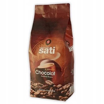 Kawa smakowa Cafe Sati Chocolat 500g czekoladowa kawa ziarnista