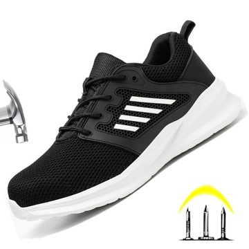 Buty ochronne z metalowym noskiem lekkie sportowe obuwie robocze bhp
