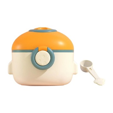 Dozownik na formułę mleczną do podróży, pomarańczowy, mały