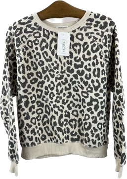 Bluza w panterkę ecru GRAYSON THREADS rayon r. S