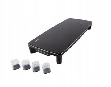 REGULOWANA PODSTAWKA POD TELEWIZOR MONITOR 4 X USB HUB 100 x240 mm MEDION