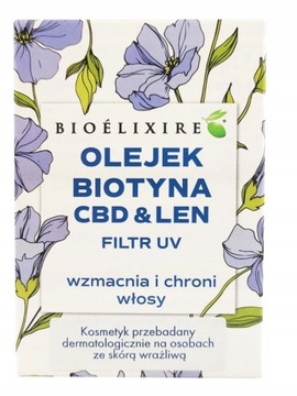 Bioelixire Olejek biotyna, CBD & len 20ml