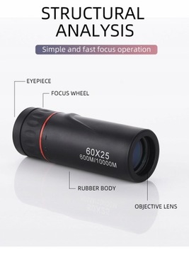Полевые телескопы с оптическим зумом 100X25 Clear View