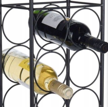 Stojak na wino metalowy 6 butelek