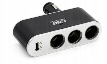 ZAPALNICZKI 3 WEJŚCIA +USB N1T41 ROZGAŁĘZIACZ GNIA
