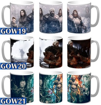 КРУЖКА GOD OF WAR Kratos + ИМЯ и БЕСПЛАТНЫЙ КАРТОН