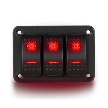 PRZEŁĄCZNIK DO ŁODZI 3X RED 12-24V - 05997