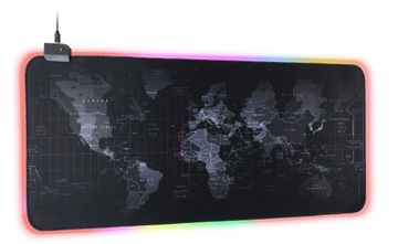 Podkładka pod mysz i klawiaturę do gier RGB XXL 80x30cm