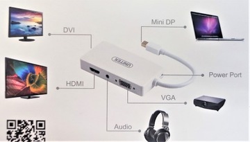 Адаптер DVI-I, Mini DisplayPort Uniteitea Y-6354 0,15