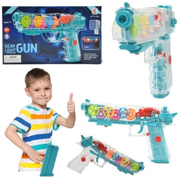 SYMULACYJNY PISTOLET DŹWIĘKOWY ŚWIECĄCY SYGNAŁOWY