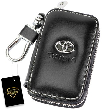 Skórzane etui pokrowiec na kluczyk TOYOTA Aygo Yaris Corolla Cross C-HR